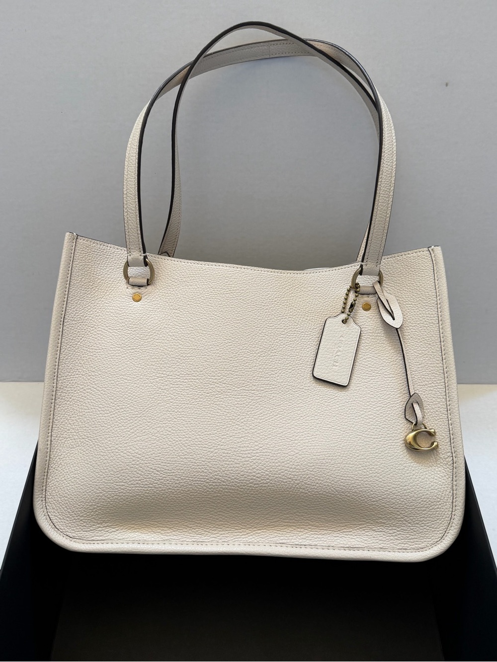 Coach Tyler Carryall C2273 Chalk Leather Shoulder Bag